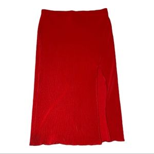 H&M Ribbed Slit Skirt